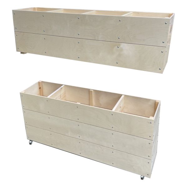 Mobile Natural Split Level 4 Bin Impulse Merchandise Display Stand 1200x300x940 split Mobile Natural Split Level 4 Bin Impulse Merchandise Display Stand 1200x300x940 split