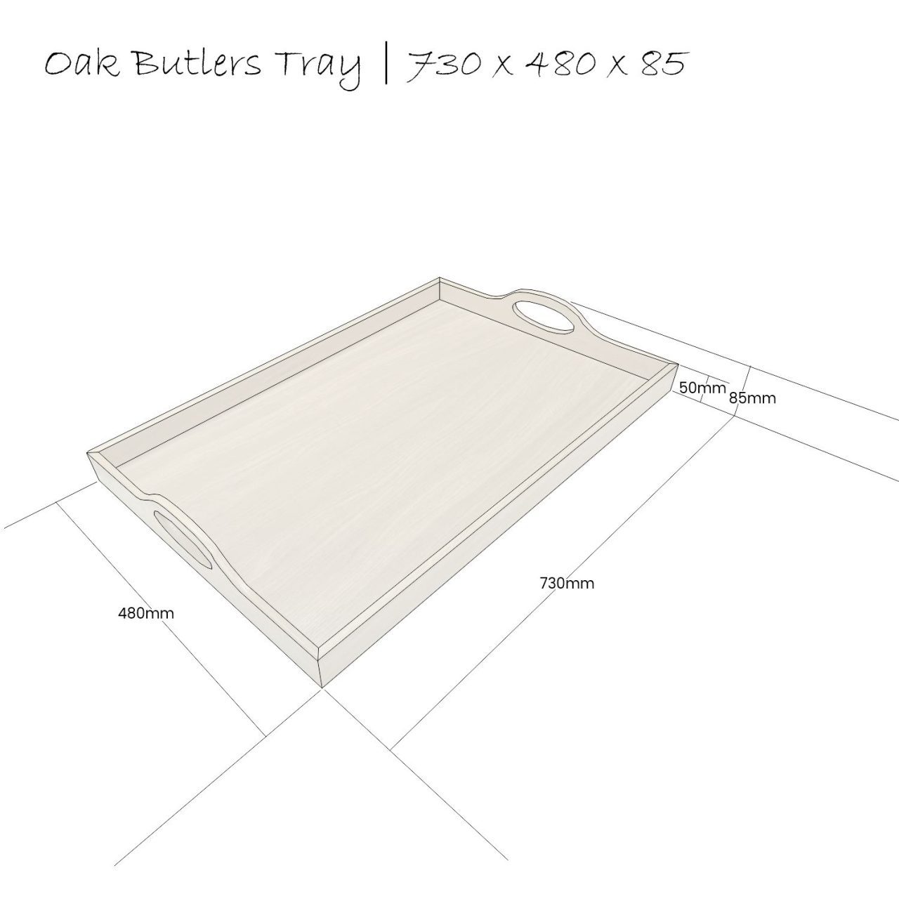 Oak Butlers Tray 730x480x85 schematic