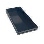 B1/3 Ribbed Amberley Grey Oak Trolley Stacker Tray 398x212x40