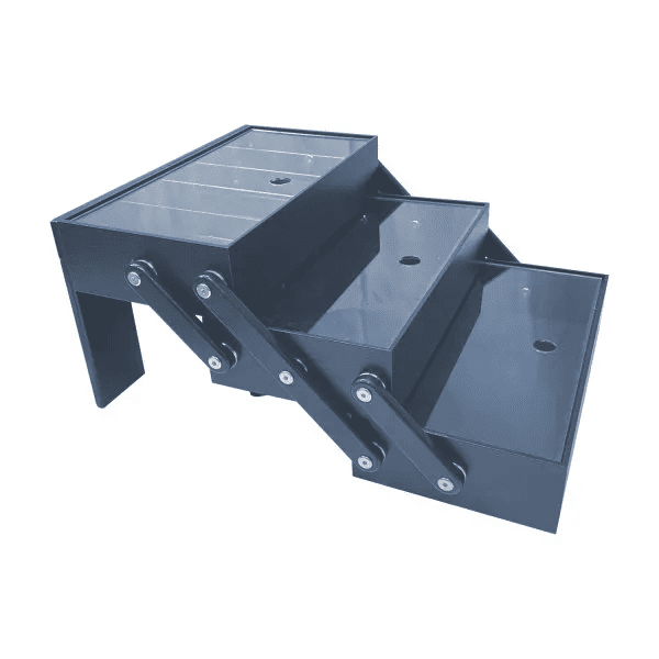 B1/3 Amberley Grey Oak 3-tier Cantilever Box open with lids B1/3 Amberley Grey Oak 3-tier Cantilever Box open with lids