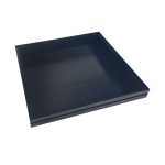 B2/3 Ribbed Amberley Grey Oak Trolley Stacker Tray 424x398x40