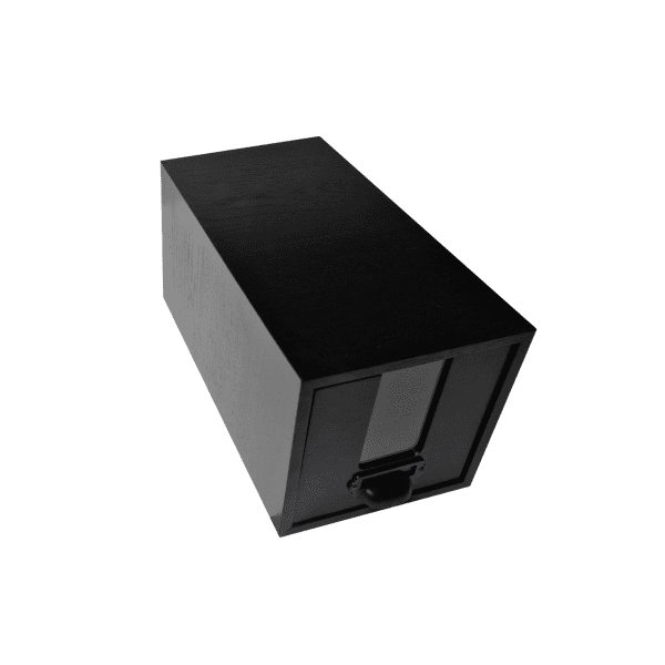 Burford B1/3 Black Oak Bread Bin front Burford B1/3 Black Oak Bread Bin front