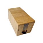 Burford B1/3 Natural Oak Bread Bin front