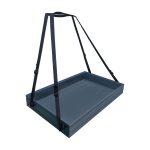 B1/1 Ribbed Amberley Grey Oak Trolley Stacker Usherette Tray 636x398x80