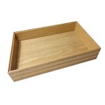B1/1 Ribbed Natural Oak Trolley Stacker Box 636x398x120