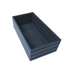 B1/3 Ribbed Amberley Grey Oak Trolley Stacker Box without insert 398x212x120