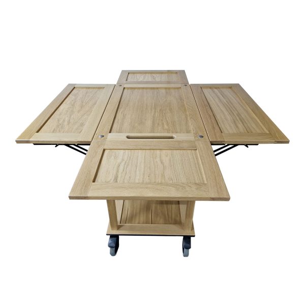 Burford Island Trolley Natural end view open Burford Island Trolley Natural end view open