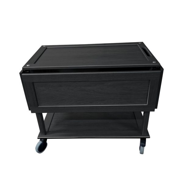 TR3L-DL4-ISLAND-BK-side-view Burford Long Island Trolley Black side view