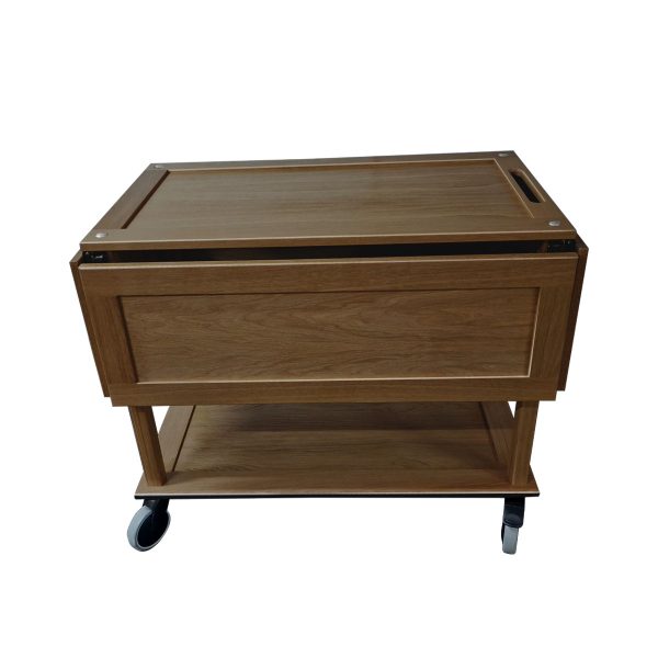 Burford Long Island Trolley Dark Brown side view Burford Long Island Trolley Dark Brown side view