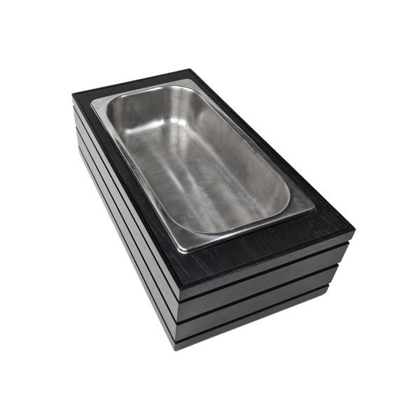 Burford Insert B1/3 to GN1/3 Black metal bowl Burford Insert B1/3 to GN1/3 Black metal bowl