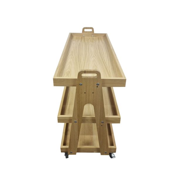 Burford Buffet Trolley Long Natural side Burford Buffet Trolley Long Natural side