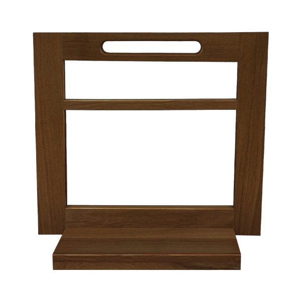 Burford 2 Tier Counter Top Display Stand Dark Brown frame only