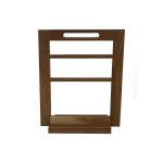 Burford 3 Tier Counter Top Display Stand Dark Brown frame only