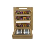 Burford 3 Tier Counter Top Display Stand Natural