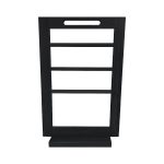 Burford 4 Tier Counter Top Display Stand Black frame only