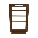 Burford 4 Tier Counter Top Display Stand Dark Brown frame only