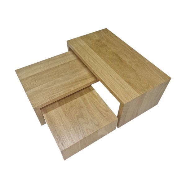 BONRS-B1-3-NA display stacked Burford Oak B1/3 Nesting Riser Set display stacked