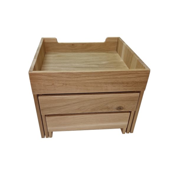BONS-L-NA Burford Nesting Display Set back Burford Oak Nesting Display Set Large back