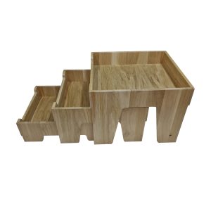 BONS-L-NA Burford Nesting Display Set open5 Burford Oak Nesting Display Set Large side open and nested