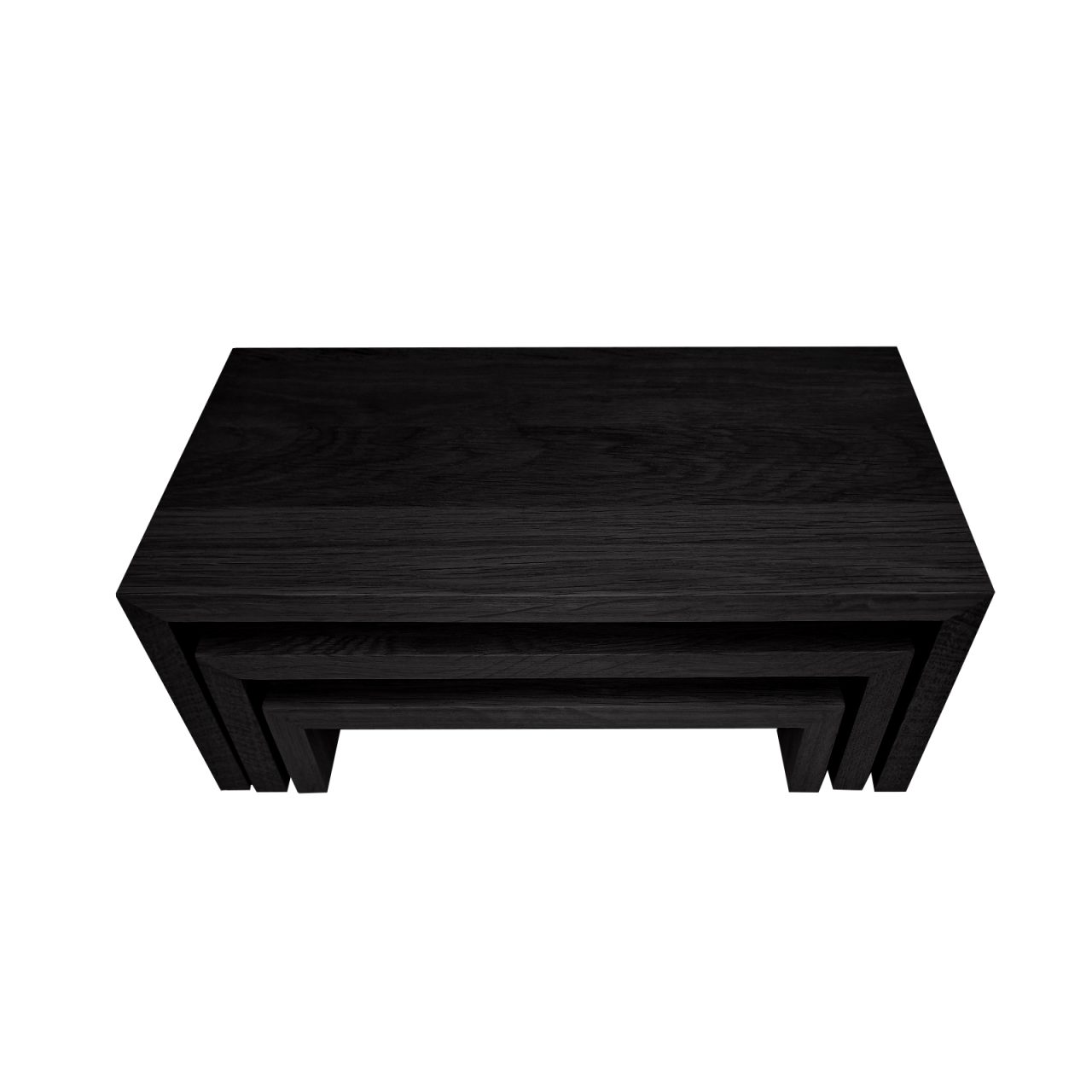 Nested Riser Set Burford Oak B1/3 Nesting Riser Set Black | Ligneus UK