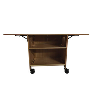 Burford Pop-Up Bar Trolley Dark Brown