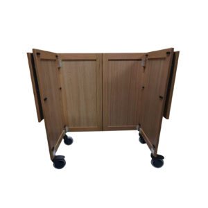 Burford Pop Up Bar Dark Brown inside