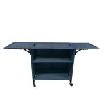 Burford Pop-Up Bar Trolley Amberley Grey front open