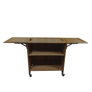 Burford Pop-Up Bar Trolley Dark Brown