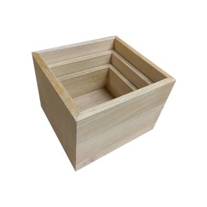 Burford Oak B1/6 Nesting Cube Set Natural