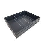 Burford Rib Box B1/2 80mm Amberley Grey with 2 dividers