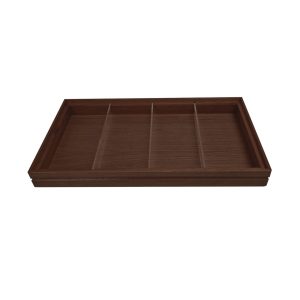 Burford Rib Box B1/3 40mm Dark Brown 3 Dividers