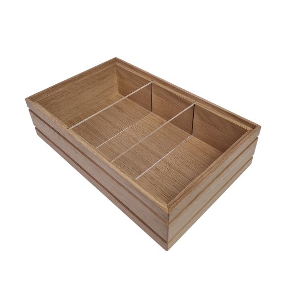 Burford Rib Box B1/4 80mm Natural with 2 dividers 1 Burford Rib Box B1/4 80mm Natural with 2 dividers 1