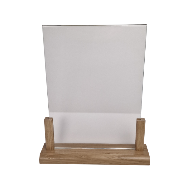Oak menu holder with A4 acrylic insert 3 Oak menu holder with A4 acrylic insert 3