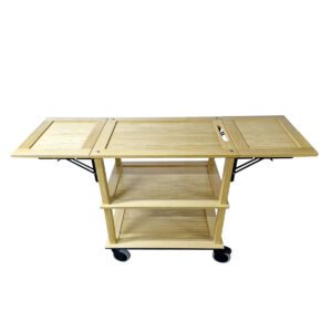 Burford GN11 Trolley GN1/2 Drop Leaves Natural front open