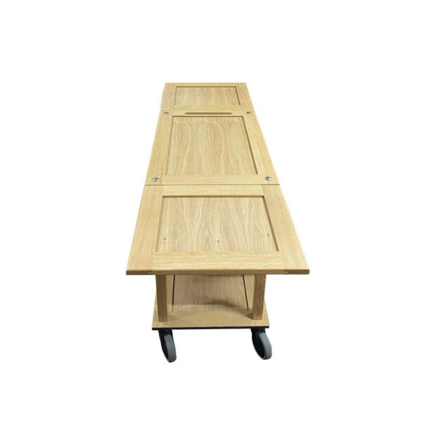 Burford GN11 Trolley GN1/2 Drop Leaves Natural side open