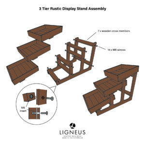 Ligneus-3-Tier-Rustic-Stand-Assembly